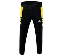 Erima Uomo Six Wings Funzionale Pants, Nero/Giallo, M