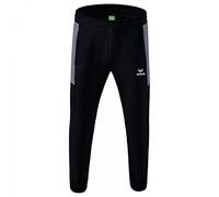Erima Uomo Team Pantaloni da rappresentanza, Nero/Slate Grey, L