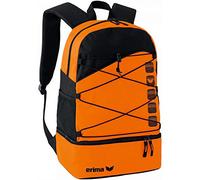 Erima Zaino multifunzione con scomparto sul fondo Backpack, granito/nero, 1