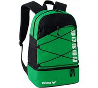 Erima Zaino multifunzione con scomparto sul fondo Backpack, smeraldo/nero, 1