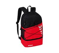 Erima Zaino Six Wings con Scomparto Inferiore Unisex (7232319), Rosso/Nero, 1