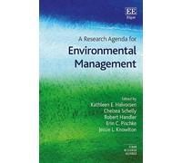 Erin C. Pischke A Research Agenda for Environmental Management (Tascabile)