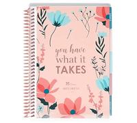 Erin Condren Agenda giornaliera per il benessere a spirale, formato A5, con 160 pagine di carta Mohawk spessa, resistente alle sbavature, 36,3 kg, per aumentare la produttività, durevole, bella,