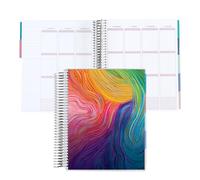 Erin Condren Amazon Exclusive Coiled Undated LifePlanner - Evolve Classic Cover, Platinum Coil