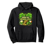 Erin Go Bragh-Less Irish Beer Funny St. Patrick’s Day Felpa con Cappuccio