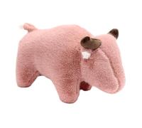 ERINGOGO 1 Pezzo giocattolo della bambola della mucca adorabile giocattolo bambola di bue peluche da festa giocattolo della mascotte del bue mascotte del festival tessile rosa