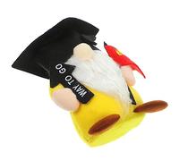 ERINGOGO 1 Pz Bambola Cappello Dottore Decorazione Nana Animale Di Peluche Gnomi Peluche Per La Laurea Ornamento Impagliato Bambola Gnome Stoffa