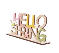 ERINGOGO 1 Pz Decorazioni pasquali segni Primaverili Firma Primavera da Lettera Sign Decorazioni Primaverili per la casa Decorazioni della di Pasqua di Legno