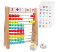 ERINGOGO 1 Set Abaco Legno per Educativo per Insegnare Matematica con Palline per Sviluppare Competenze Matematiche