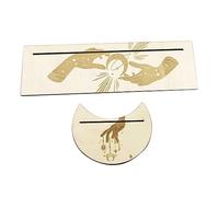 ERINGOGO 1 Set Carte dei Tarocchi Legno Espositore Decorativo per Altarini Pratico e Maneggevole con Design Forma per Meditazione Legno per Durata
