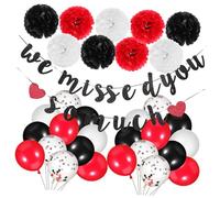 ERINGOGO 1 Set Decorazioni Benvenuto Casa con Palloncini e Striscione We Missed You Atmosfera Accogliente per Bentornato Compleanni e Anniversari Facile da Montare e Riutilizzabile