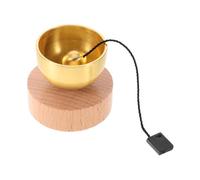 ERINGOGO 1 set di mini campane tibetane - Campana sonora nepalese con base e mazzuolo in legno - Strumento di meditazione yoga per il rilassamento, l'arredamento della casa e la pratica spirituale