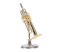 ERINGOGO 1 Set di tromba di rame tromba per Trumpet giocattolo strumento trombe piccola tromba simulata Decorazione della casa ornamento da tavolo per tromba