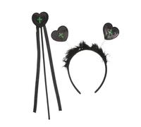 ERINGOGO 1 Set fascia d'amore fascia per costume da diavolo bomboniere da principessa cerchietti per da vestire da festa cerchi per cosplay plastica Black