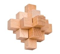 ERINGOGO 1 Set Giocattoli con lucchetto Luban puzzle rompicapo palla puzzle tridimensionale gadget puzzle enigmi mentali rompicapo in legno rompicapi in legno accessori puzzle Bambù