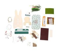 ERINGOGO 1 Set Giocattoli di assemblaggio che fa i primi passi Bambola costruire di casa in miniatura kit per la casa delle bambole fai da te Scatola Verde