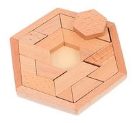 ERINGOGO 1 Set Puzzle Legno Educativo DIY Tangram Naturale Sviluppa Abilità Motorie e Logiche