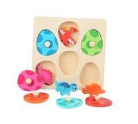 ERINGOGO 1 Set puzzle ragazzo dinosauro dinosauri giocattoli Plaything educativo Giocattolo educativo Giocattolo azzurro giocattolo cognitivo di legno