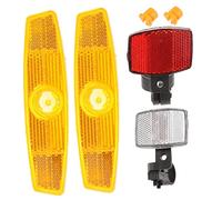 ERINGOGO 1 Set Riflettori per Fanalino Anteriore e Posteriore Catarifrangenti per Sicurezza Notturna per Mountain Bike e Accessori Ciclistici