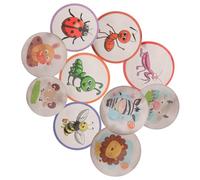 ERINGOGO 10 Fogli Adesivi Cambia Colore per Vasino Sticker Cartoon Sensibili al per Allenamento Vasino e Bambine Facili Usare e Antiodore