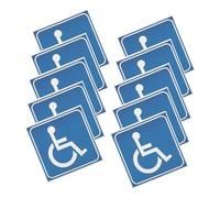 ERINGOGO 10 pezzi Adesivi Disabili Impermeabili e Resistenti AI Graffi per Finestrini Auto Accessibilità Sedia Facile Applicazione per Identificare Esigenze Accesso
