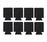 ERINGOGO 10 pezzi Coperture per Lattine in Neoprene Nero Isolante Termico Antiscivolo per Birra e Bibite Riutilizzabile e Facile da Pulire Protezione Mani da Freddo per Eventi e Feste