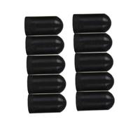ERINGOGO 10 Pezzi Coperture Silicone per Bacchette da Percussione Suggerimenti Silenziosi per Pratica Protezione e Riduzione Del Rumore Nero