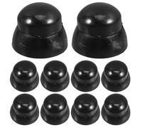 ERINGOGO 10 Pezzi Copribulloni in Plastica Neri per Attrezzature da Parco Giochi Tappi Protettivi per Dadi di Scivoli e Aree Gioco Facile Installazione senza Attrezzi per Sicurezza