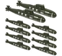 ERINGOGO 10 Pezzi Modelli di Sottomarini Giocattolo Militari in Plastica, Decorazioni da Tavolo Leggere, Ornamenti Sottomarino e Collezionisti, Accessori per Giochi e Scenari Marittimi