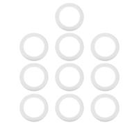 ERINGOGO 10 Pezzi Ornamento in Schiuma Bianca a Cerchio, DIY | Forma Tonda Creativa ed Elegante, Si Incolla, Si Dipinge, Si Colora, Si Fissa Spilli
