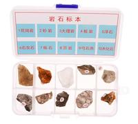 ERINGOGO 10 pezzi Pietre Minerali Naturali per Laboratorio e Decorazione Scrivania Campione di Rocce Irregolari Strumento Educativo Geologia per Studenti e Appassionati Accessorio