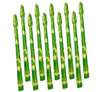 ERINGOGO 10 Pezzi Simulazione del di asparagi drogheria puntello asparago finte verdure finte piccolo display per arredamento alimentare finto asparagi simulazione cucina pvc Verde