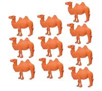 ERINGOGO 10 Pezzi Statuette Cammello in Pvc Realistiche, Modelli in Miniatura per Diorami e Decorazioni da Tavolo, Ornamentali per Scrivania e Ambienti Interni ed Esterni