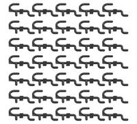 ERINGOGO 100 Ganci per Pannelli Forati Neri in Plastica Resistente Accessori per Organizzatore da Parete Supporti Versatili per Cucina Garage e Officina Soluzione Modulare per Attrezzi