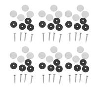 ERINGOGO 100 Pezzi 100 Copriviti Decorativi in Acciaio Inox 20 Mm con Cappucci per Specchi e Mobili, Tappi Coprivite per Ferramenta, Viti di Fissaggio Resistenti alla Corrosione per Uso