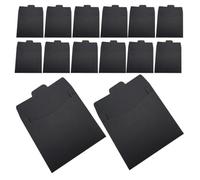 ERINGOGO 100 Pezzi Bustine in Carta Nere per CD e Dvd, Buste Protettive Leggere Design Minimalista Raffinato, per Spedizioni e Conservazione Sicura