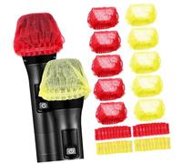 ERINGOGO 100 Pezzi custodia per microfono copri microfono per microfoni protettore Gioco coperture per microfono copertura per microfono portatile cuffie per microfono tessuto non tessuto