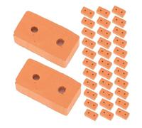 ERINGOGO 100 Pezzi Mini Mattoni in Miniatura Rosso Mattoni per Modelli Architettonici Accessori per Case delle Bambole Paesaggi e Progetti di Città in Miniatura