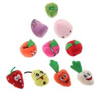 ERINGOGO 10pezzi Burattini Da Dito Frutta Marionette Interattive Per Raccontare Giocattoli Educativi Per Colorati Per Attività e Giochi Creativi