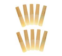 ERINGOGO 10pezzi Compact Professional Clarinet Reeds Lightweight Saxophone Accessories for Musicians Natural Reed Material Hardness for Various Performance Occasions