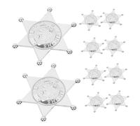 ERINGOGO 10pezzi Distintivo Da Bavero Della Polizia Piccolo in Plastica Spilla Per Cosplay Articolo Per Feste Per Halloween e Rappresentazioni Teatrali