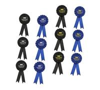 ERINGOGO 12 Distintivi Decorativi per Compleanno Spille in Resistenti Accessori con Finitura Nero e Blu per Foto e Regali per Ragazzi e Adulti