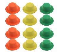 ERINGOGO 12 Fermagli per Chioma a Cilindro Mini Cappello con Clip a Coccodrillo per Accessori per Chioma Western per Feste di Compleanno e Halloween Forcine a Forma di Cartone Animato
