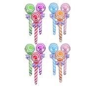 ERINGOGO 12 Palloncini Gonfiabili A Forma Di Lecca-Lecca Decorazione Natalizia Lecca-Lecca Accessorio Fotografico Per Esposizione Di Cibo Grande Bastoncino Di Lecca-Lecca