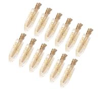 ERINGOGO 12 pezzi Clip Capelli Donna Glitter Oro Fermagli senza Segni Becco d Anatra Piccoli Decorativi Accessori Stabili e Leggeri per Feste e Uso Quotidiano