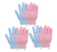 ERINGOGO 12 pezzi Guanti da Bagno Esfolianti per Doccia Guanti Massaggianti per Scrub Corpo Rimuovi Cellule Morte e Pori Guanto Portatile per Cura Personale Uomo Donna Blu e Rosa