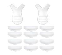 ERINGOGO 12 pezzi Kit Silicone Cuscinetti Perm Ciglia Riutilizzabili con Pettini Y per Laminazione e Sollevamento Naturale Strumento Trucco Ciglia Donna per Uso Professionale e Casalingo