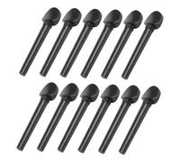 ERINGOGO 12pezzi Pioli Artigianali in Ebano Per Oud Piroli Di Accordatura Resistenti e Naturali Accessori Sostituzione Per Strumenti Corda Nero Design Pratico e Durevole