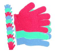 ERINGOGO 14 pezzi Guanti Esfolianti Cinque Dita Guanto Doccia Corpo per Pulizia Profonda Rimozione Cellule Morte e Massaggio per Uomo Donna