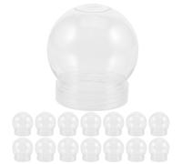 ERINGOGO 15 Pezzi Snow Globe in Plastica per Fai da Te, Trasparente